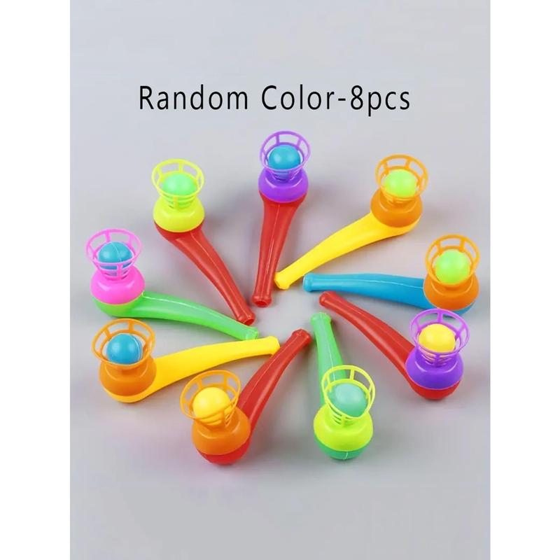 8pcs set Random Plastic Toy, Creative Suspended Blowing Ball for Party Christmas Gift