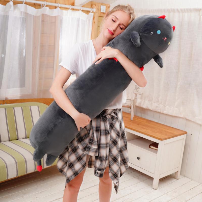 [New Arrival!!] Mewaii Long Cat Plush Body Pillow, Cute Cat Stuffed Animals Soft Plushies, Kitten Plush Throw Pillow Doll Toy Gift for Girlfriend