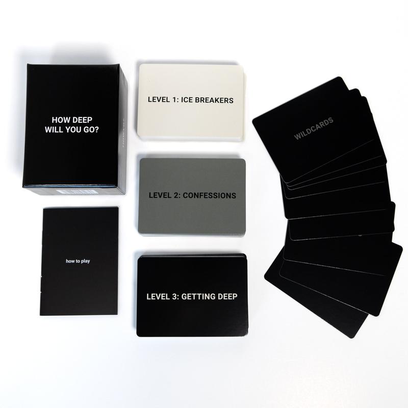 HOW DEEP WILL YOU GO? Original - Deep Question Card Game For Deeper Connections With Anyone