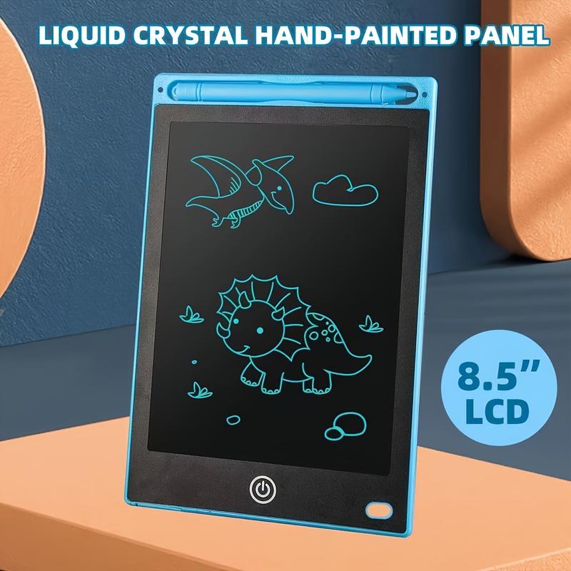 a 8.5-Inch LCD Writing Board, One-Click Erase, Drawing Board, Intelligence Development Tools, Math Exercises, Creative Graffiti, Non-Erasable Notes, with Stylus, Holiday Gifts, Children's Toys Aged 3-12, battery Power Supply (CR2025), Voltage ≤ 36V