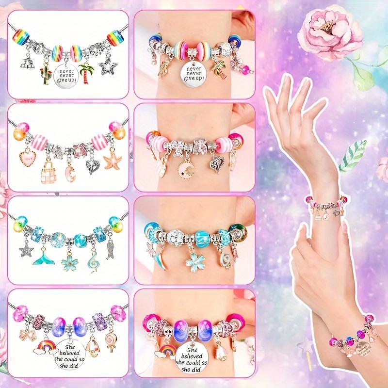 Cute Beaded Bracelet Making Kit, 117pcs set DIY Jewelry Making Kit, Birthday Gift For Girl & Women