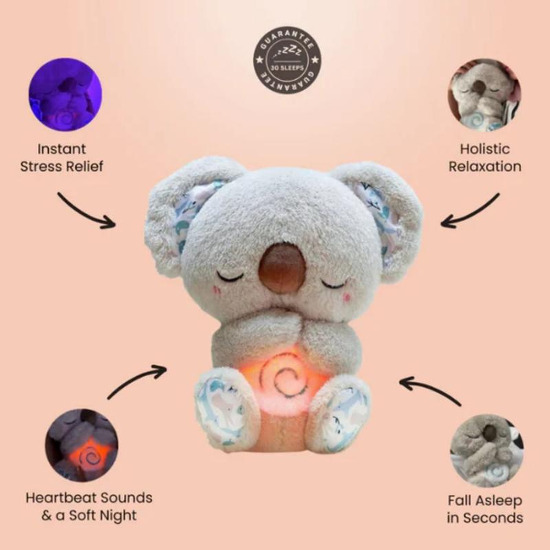 Breathing Koala Plush | My Koala Plush Good night, breathing and glowing sweet and soothing veil, a gift for girls or boys