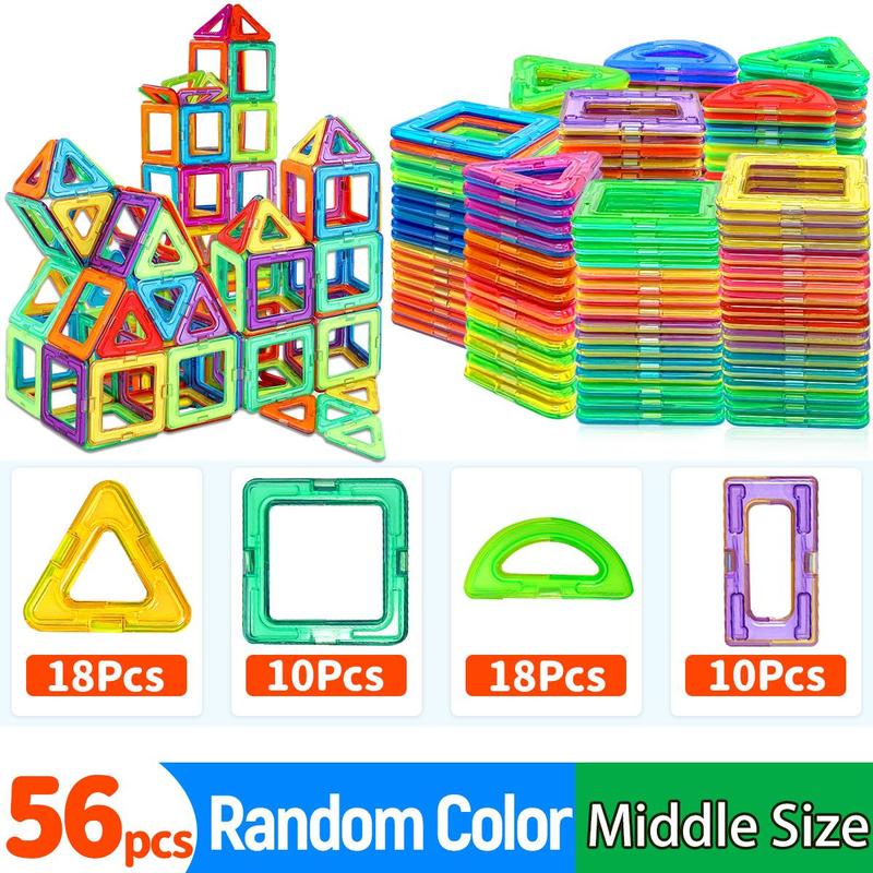 Random Color Tiles Building Blocks, Creative Constructor Set Toys, Educational Learning Toys, Building Toys for Boys Girls Birthday Gifts, Thanksgiving Christmas Gift Set