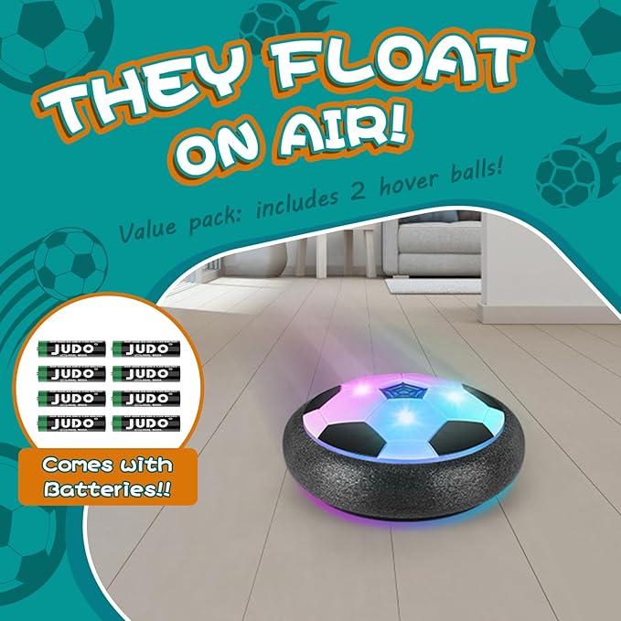 Kids Toys LED Hover Football,Gifts for Boys Girls 3 4 5 6 7 8 12 Year Old Toys,Air Power Soccer Ball Indoor Outdoor Game