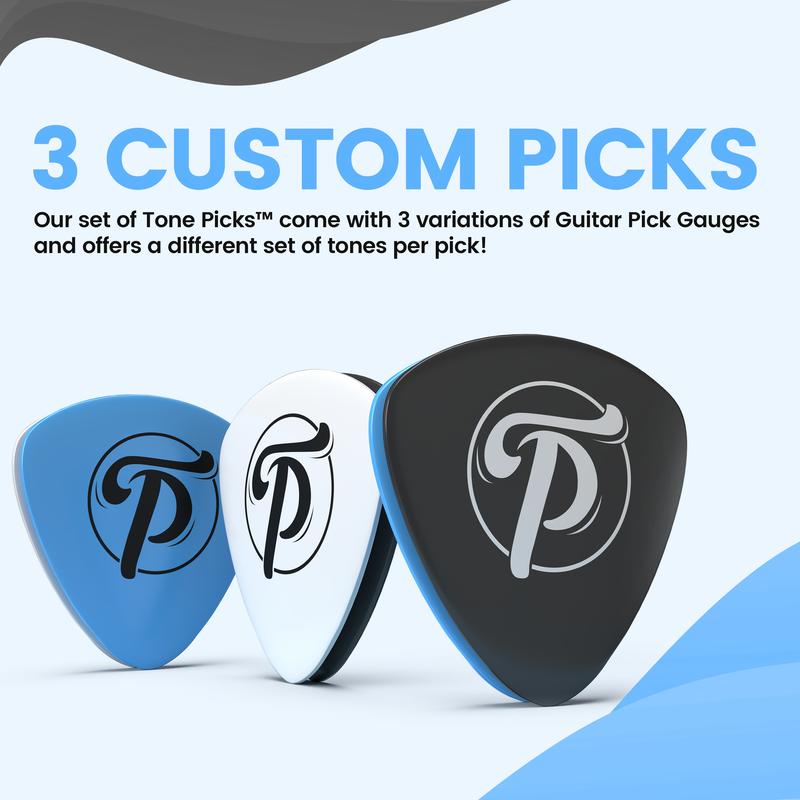 The Tone Pick Guitar Picks that will enhance the sound of ANY guitar. Expand the Tonality & Dynamic Range On Any Acoustic or Electric Guitar