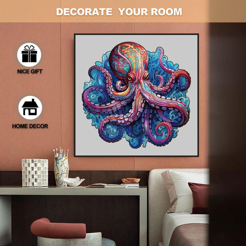 Deep Sea Giant Octopus Wooden Jigsaw Puzzle