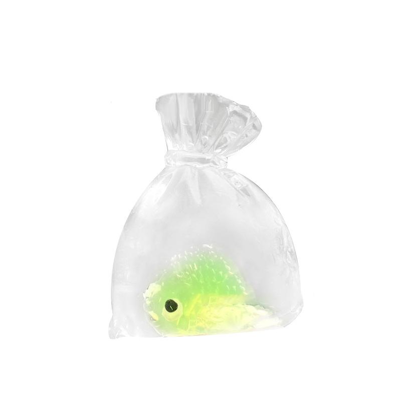 Squishy Toy Goldfish Bag Mochi Soft Rubber Toy Cute Goldfish Pinching Slow Rebound Decompression Vent Toy Stress Release Gift