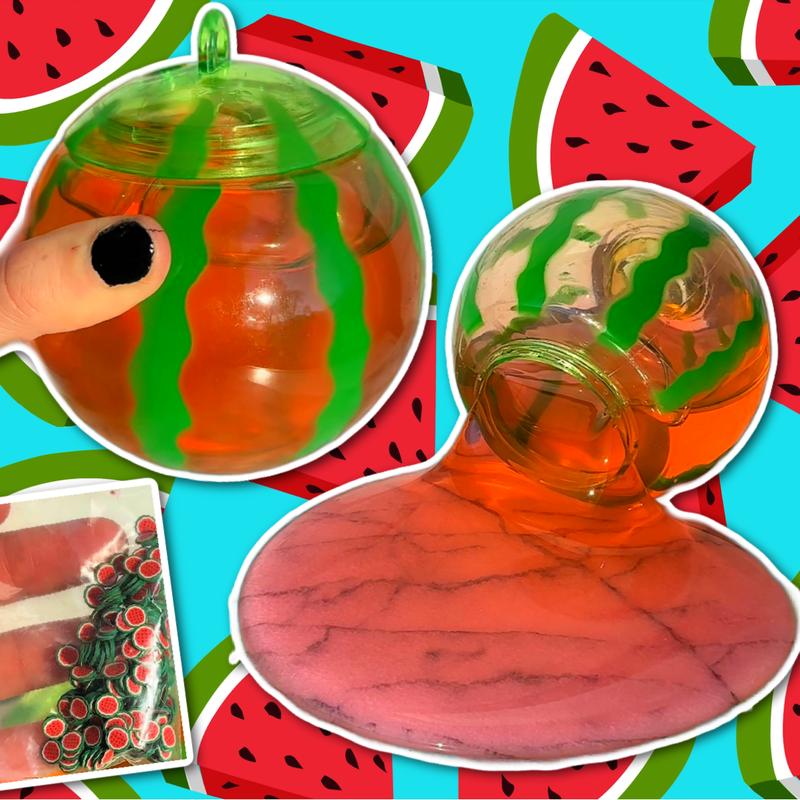 Watermelon Water Slime DIY (+ Watermelon Sprinkles)