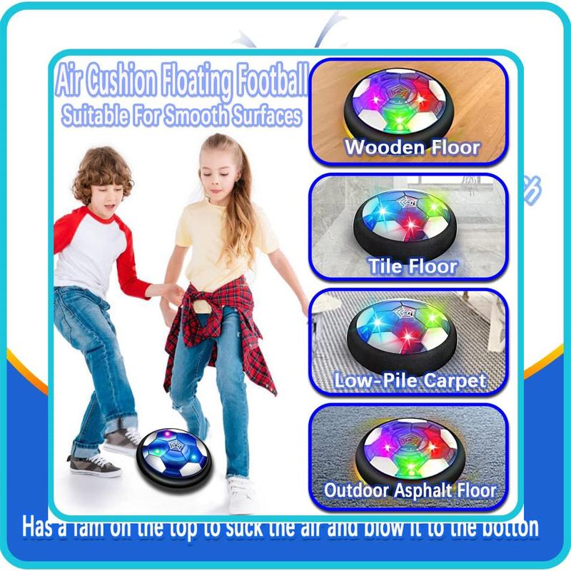 4-in-1 Hover Soccer Ball and Hockey Bowling Set Indoor Outdoor Sports Game Toys