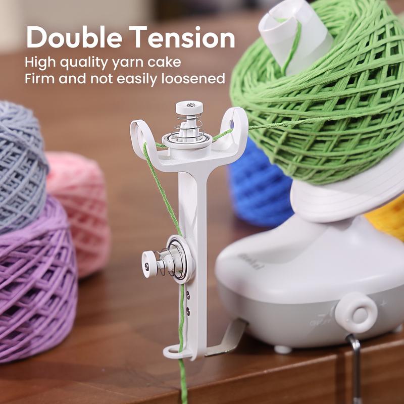 Electric Yarn Winder Mini for Crocheting & Knitting, Compact Yarn Cake Winder with Strong Tension