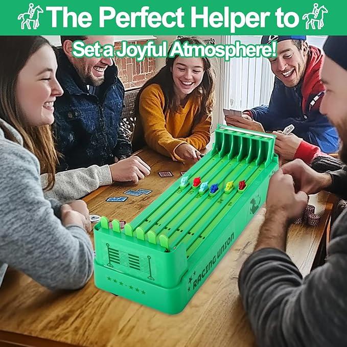 Derby Horse Race,Horse Racing Game,Electronic Horse Race Board Game with 6-Horse, Mini Portable Board Racing Game Table Top for Family Friends Adults Party Entertainment Games (Battery Operated)