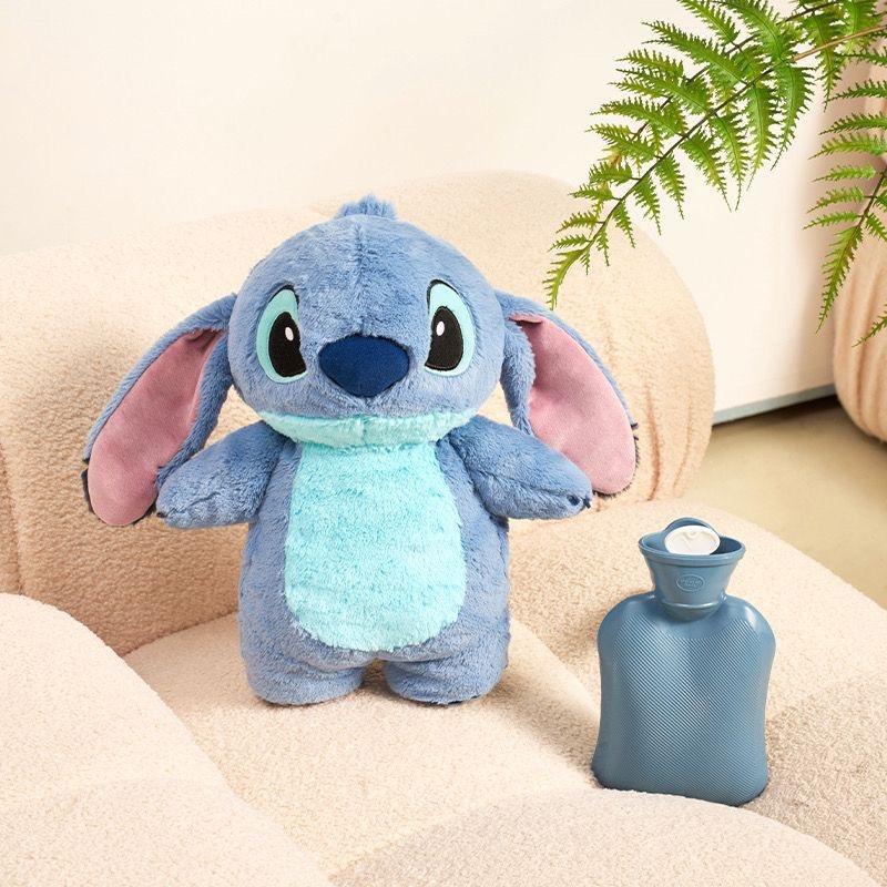 Cuddly plush fill with warm water for period。Anime Stitc Plush with a Bottle for hot Water Filling