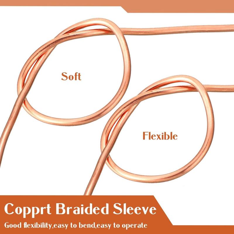 100ft Copper Wire for Gardening, Electroculture, Bonsai, Jewelry Making Beading DIY Craft Pure Bare Copper Wire Spool (24 Gauge, 0.019'' Diameter)