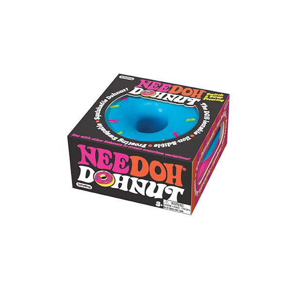 NeeDoh Dohnuts -  Sensory Toy with Fun Dough Filling - Assorted Designs - Ages 3 and Up - One randomly selcted piece