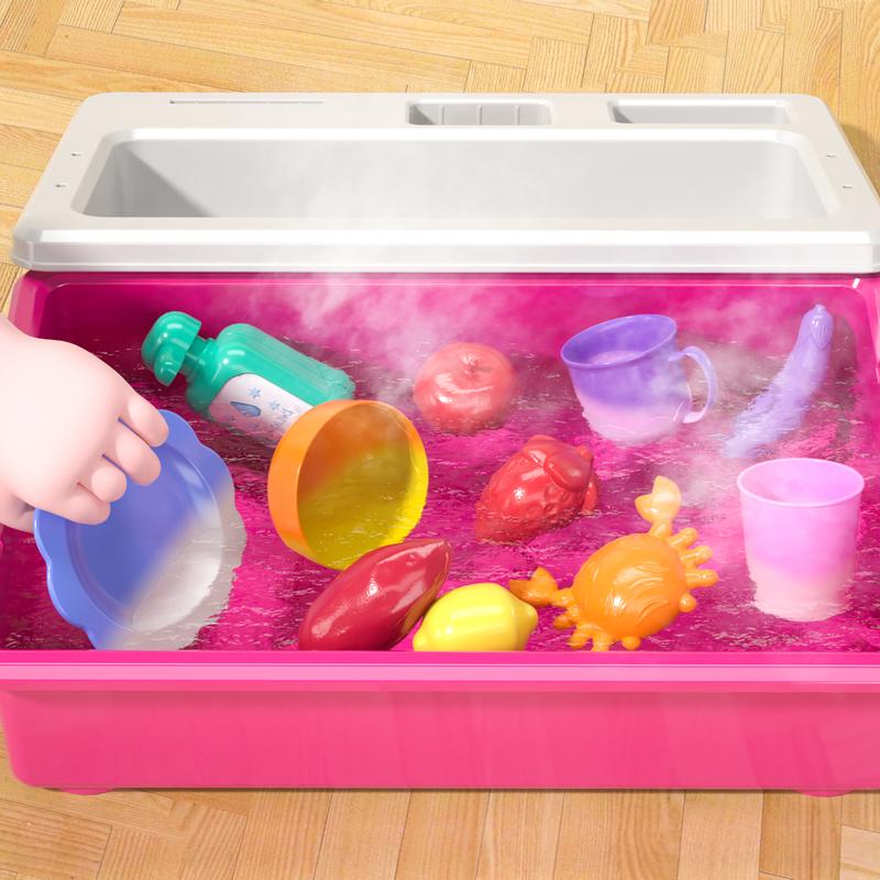 Play Kitchen Sink Toys swith Running Water-Pretend Play Dishes Play House black friday gift