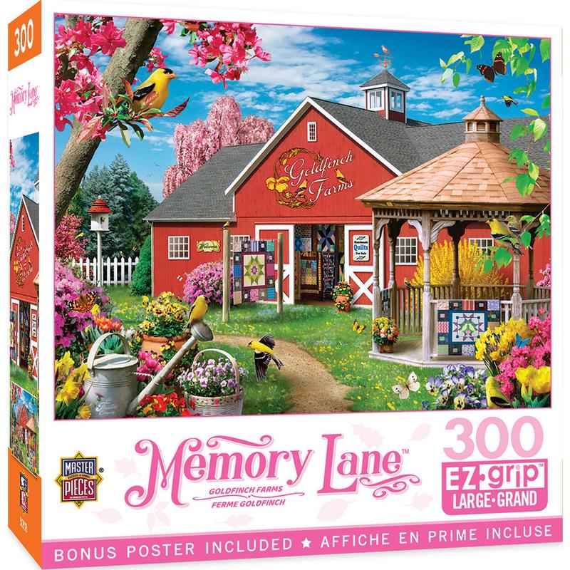 MasterPieces - Memory Lane - Goldfinch Farms 300 Piece EZ Grip Jigsaw Puzzle