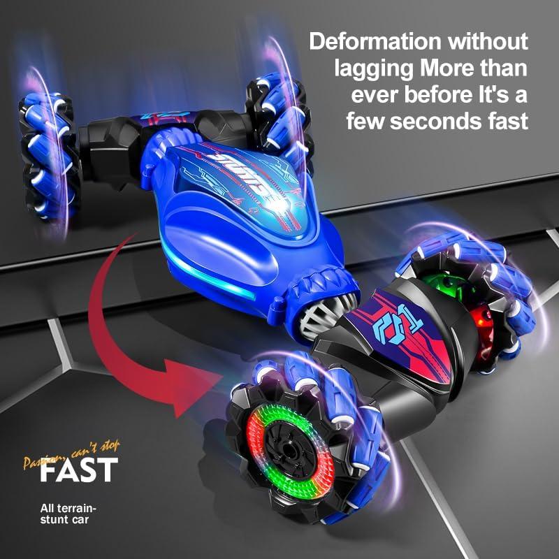 Sensing gesture remote control car 1:20 scale four-wheel drive children's and adult manual remote control car 2.4GHz RC stunt car toy, 6-12 years old, with lighting and music, off-road 360 ° rotation