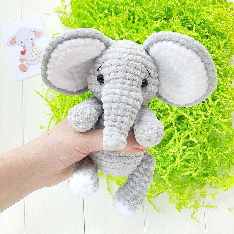 Crochet elephant, amigurumi handmade children's gift for gift souvenir animals