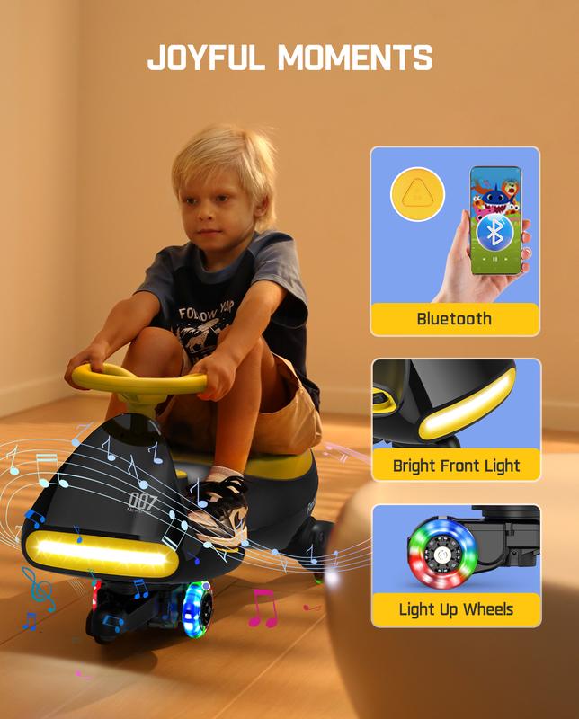 FanttikRide N7 Electric Wiggle Car with Pedal, Ride on Toy