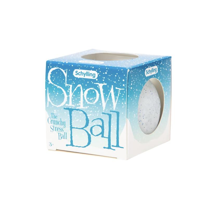 Schylling NeeDoh Snow Ball Crunch - Sensory Fidget Toy - Satisfying Snow-Like Crunch - Ages 3 to Adult (Pack of 1) nee doh  gumdrop cube