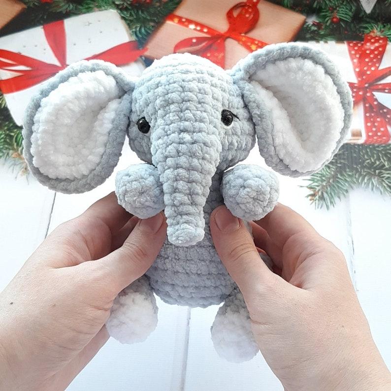 Crochet elephant, amigurumi handmade children's gift for gift souvenir animals