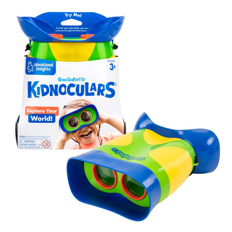 Educational Insights GeoSafari Jr. Kidnoculars, Binoculars for Toddlers & Kids, Gift for Toddlers Ages 3+