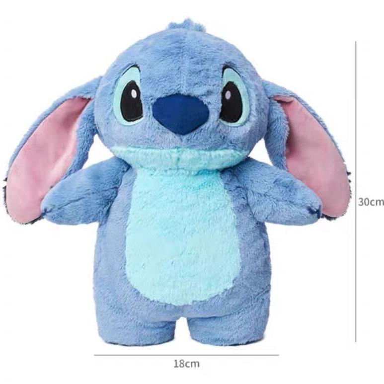 Cuddly plush fill with warm water for period。Anime Stitc Plush with a Bottle for hot Water Filling