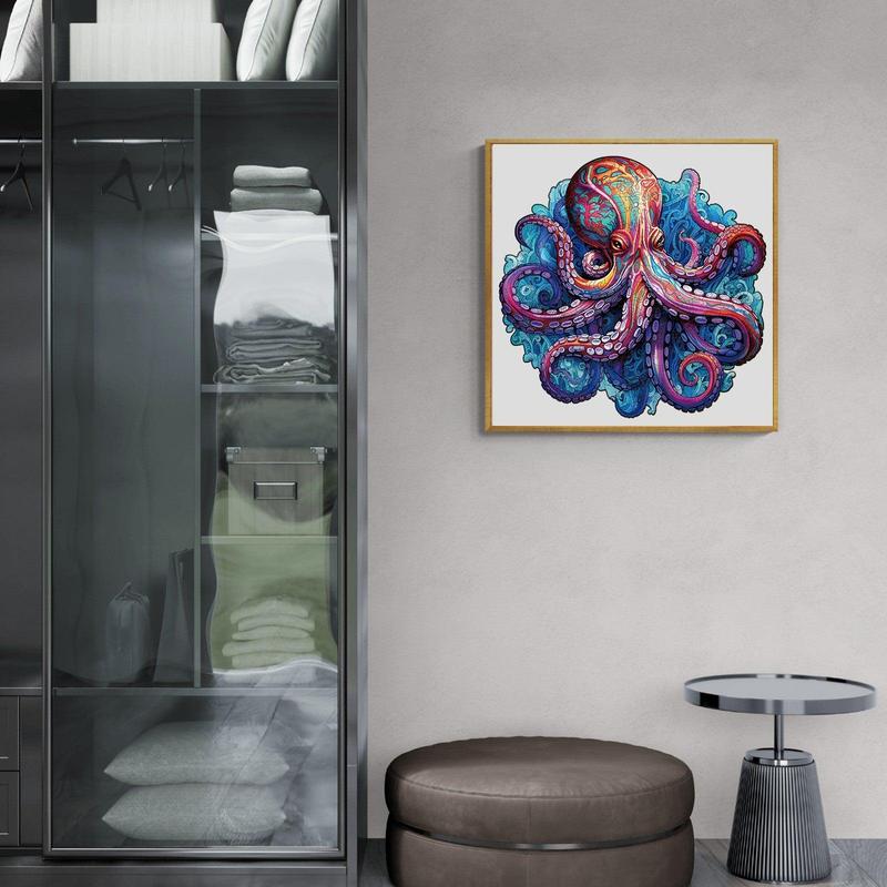 Deep Sea Giant Octopus Wooden Jigsaw Puzzle