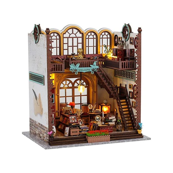 DIY Kit Miniature Magic Book House - Educational Fairy Tale House kit with LED Light