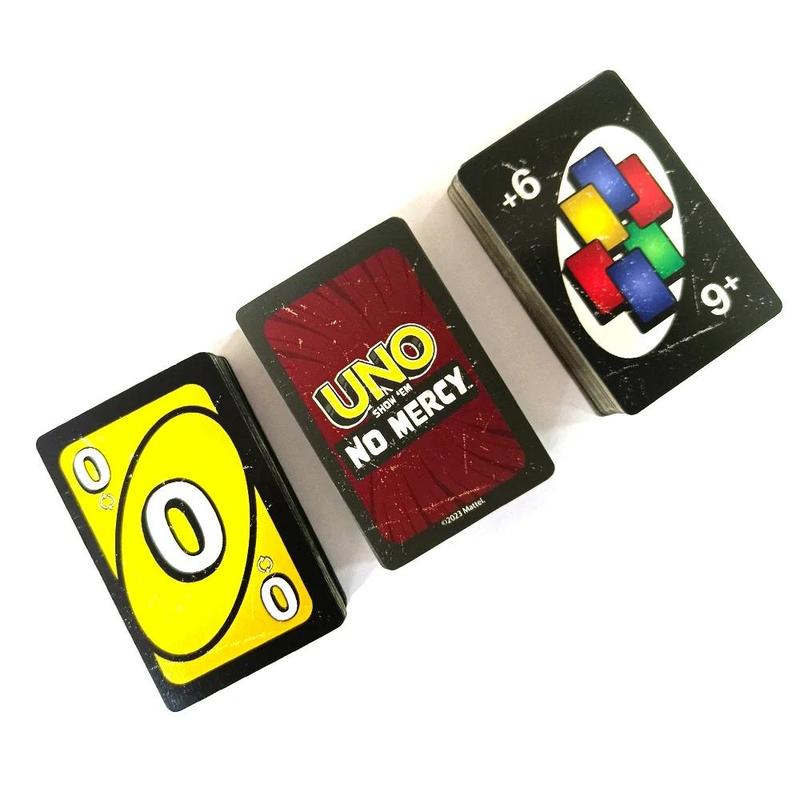 UNO Show 'em No Mercy Card Game for Kids, Adults & Family Parties and Travel with Extra Cards, Special Rulesand Tougher Penalties