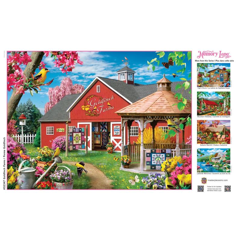 MasterPieces - Memory Lane - Goldfinch Farms 300 Piece EZ Grip Jigsaw Puzzle