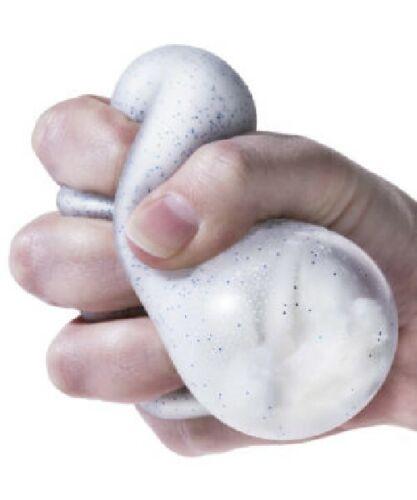 Schylling NeeDoh Snow Ball Crunch - Sensory Fidget Toy - Satisfying Snow-Like Crunch - Ages 3 to Adult (Pack of 1) nee doh  gumdrop cube