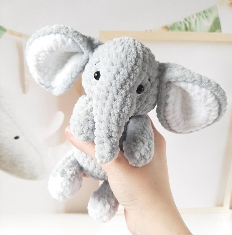 Crochet elephant, amigurumi handmade children's gift for gift souvenir animals