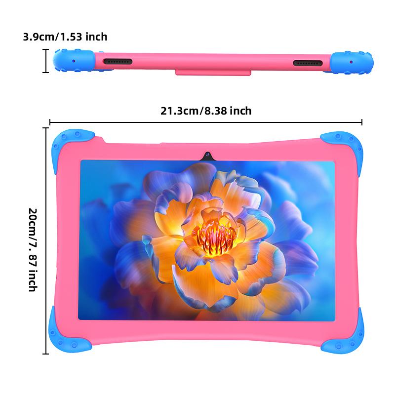 Kids Tablet 7 inch Android 12 Toddler Tablet Childrens Tablet for Kids 2-13 Quad-Core 2+32GB WiFi Bluetooth Dual Camera Parental Control with Drop-Proof Toddler Tablet Case Android Educational Gaming Tablet