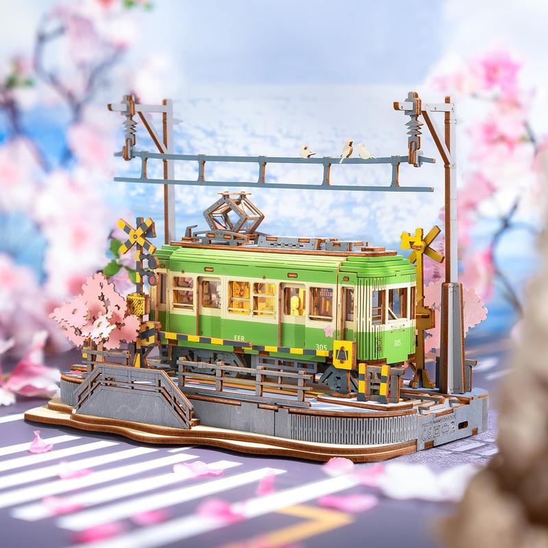 Rolife Sakura Journey 3D Wooden Puzzle DIY Model building Kits, Creative Kids Craft Hobby Gift  Home Decor Assembly Toy building bricks