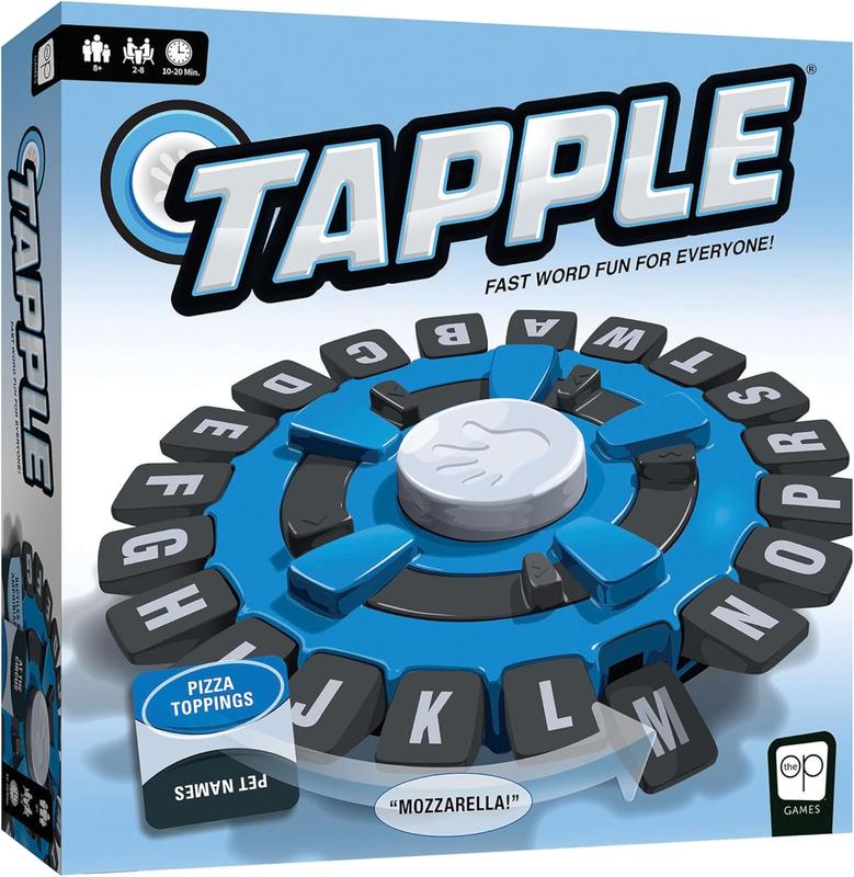 Tapple Crazy Alphabet Game, 1 Box Fast-paced Family Word Game, Engaging Alphabet and Puzzle Board Game, Ideal Gift for Birthdays & Holidays, Trouble Board Game, Thanksgiving Christmas Gift Set