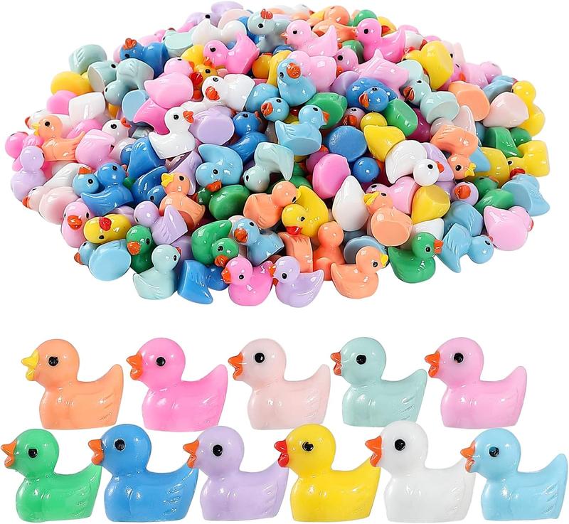 Mini Ducks 220 Pack Tiny Duck Figurines for Dollhouse Decor, Aquarium, and Party Toys - Perfect for Toy and Hobbies Enthusiasts