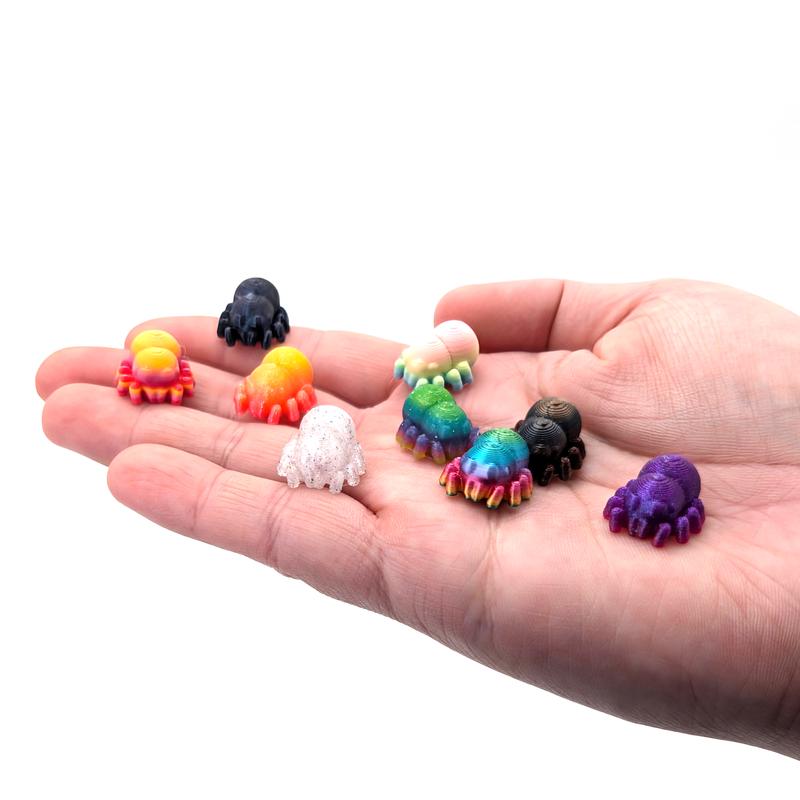 Tiny Spiders - Micro Spider Figurines - Web-tastic Creeps - 100 Randomly Selected