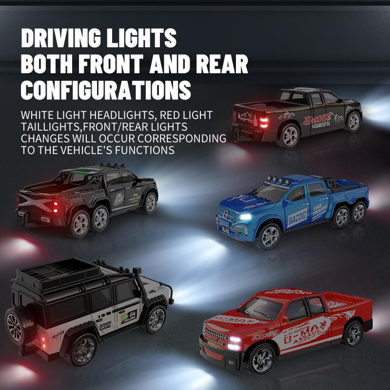 {Car model toys} mini remote control car alloy car model with lights and gears, strong power, simulated off-road car - birthday gift - holiday gift - Christmas gift toys kids toys