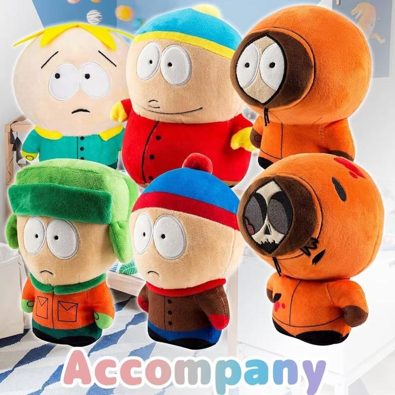 South North Park Plush Toys, Doll Plushies Toy for Fans Game, Soft Cotton Anime Cartoon Stuffed Animals Plush Ornaments Gifts for Birthday Party Kids Children Boys Girls Friends