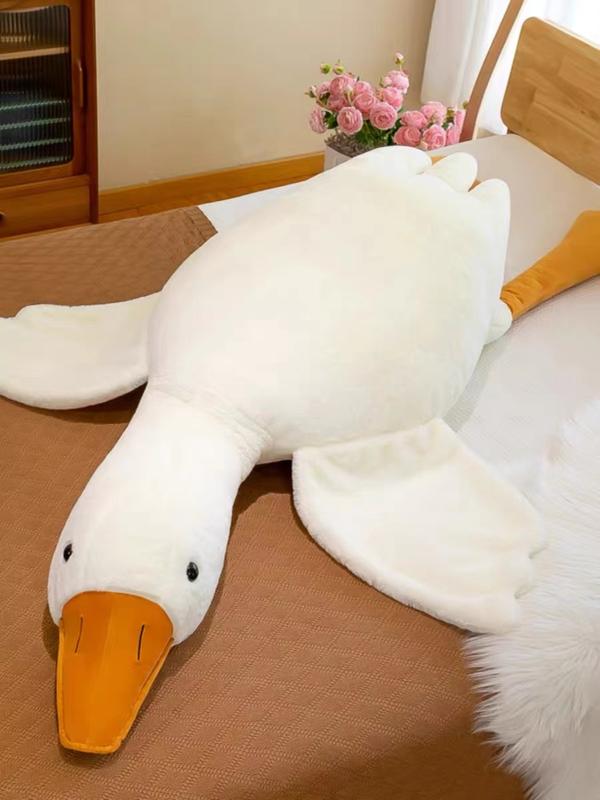 infinity pillows Cute Big White Goose Pillow Plush Toy Sleeping Doll Big Doll Girl Sleeping on Child Bed Leg Clamp Doll children