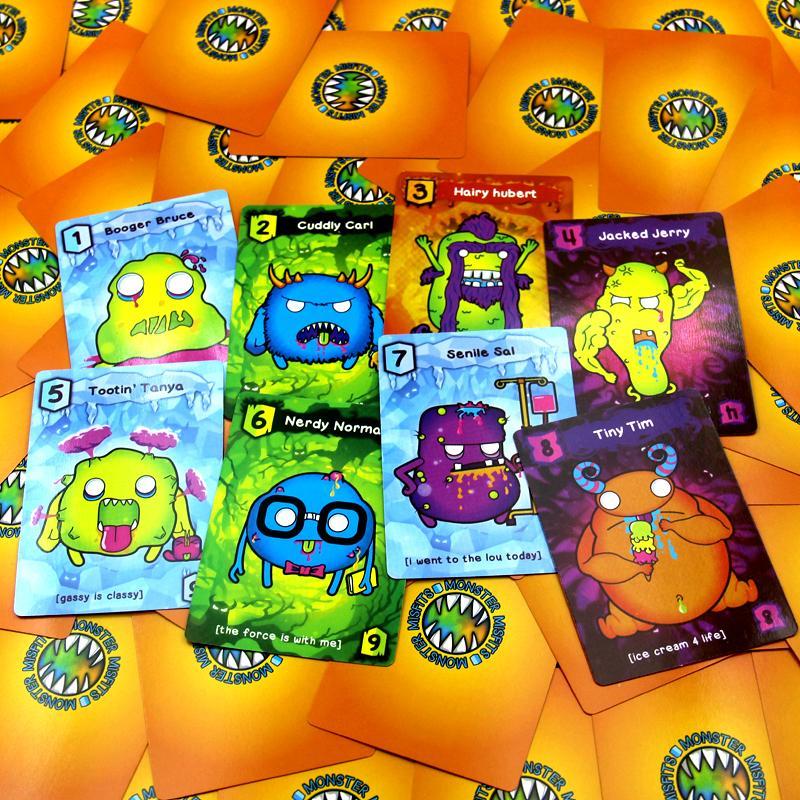 Monster Misfits Card Game, 1 Count Hilarious Card Game, Fun Visual  Party Game for Family, Festival, Friends