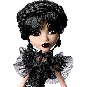 Monster High HXJ03 x Wednesday Collectible Rave'N Wednesday Doll in Black Gown