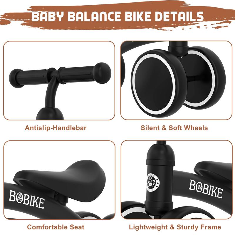 Baby Balance Bike Toys for 12-36 Months Boys Grils Baby Bike Kids Toy Toddler Bike No Pedal Best First Birthday Gifts Children Walker Infant 4 Wheels