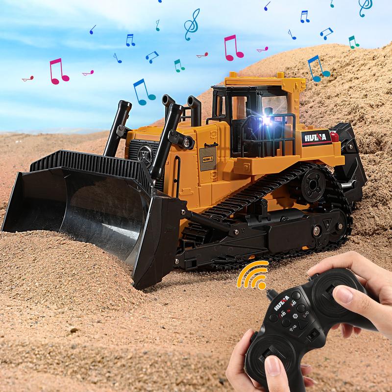 Large RC Construction Vehicles (Excavator, Bulldozer, Loader, dump truck). Educational toys for boys and girls. Realistic Design. STEM TOYS.