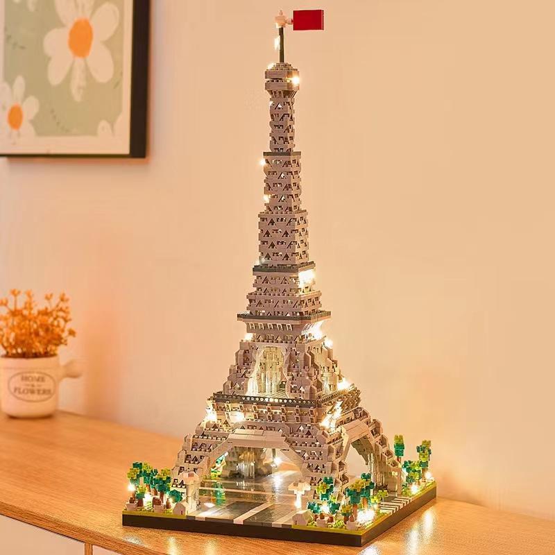 Paris Tower Building Block Kit, Creative Nano Mini Building Blocks Set, Famous Architecture Toy