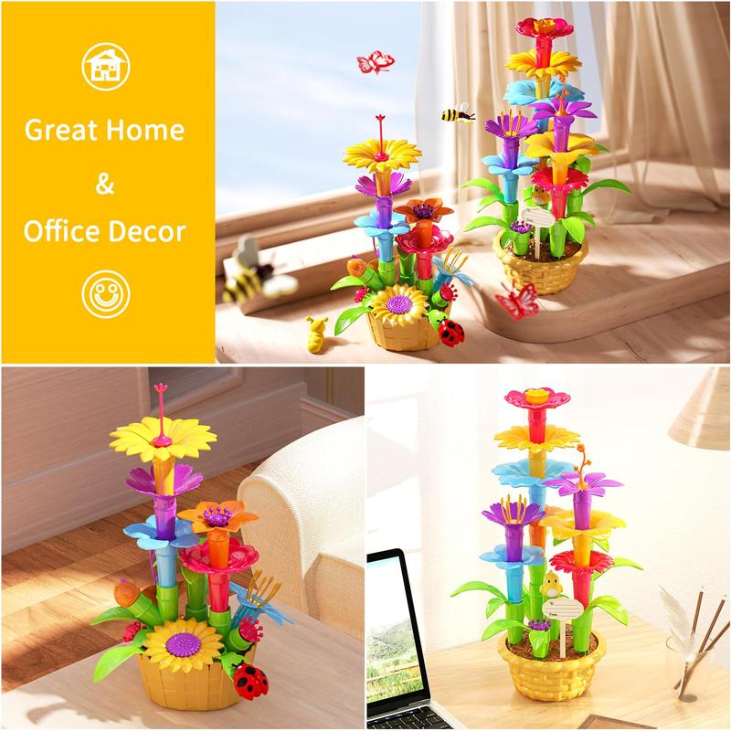 Birthday Gifts s & s, 224 PCS Flower Garden Building Toy STEM Educational Activity Preschool Toys s