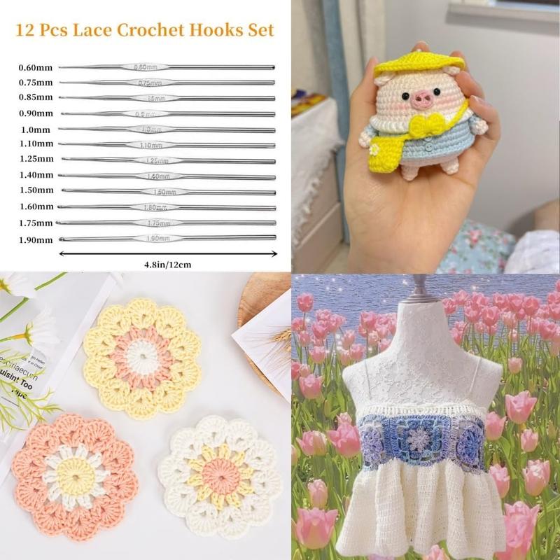 65 count Crochet Kit for Beginners,Crochet Kit for Beginners Adults,Crochet Beginners Kit with 8 Colors Crochet Yarn and Crocheting Accessories Set,Crochet Starter Kit for Beginners