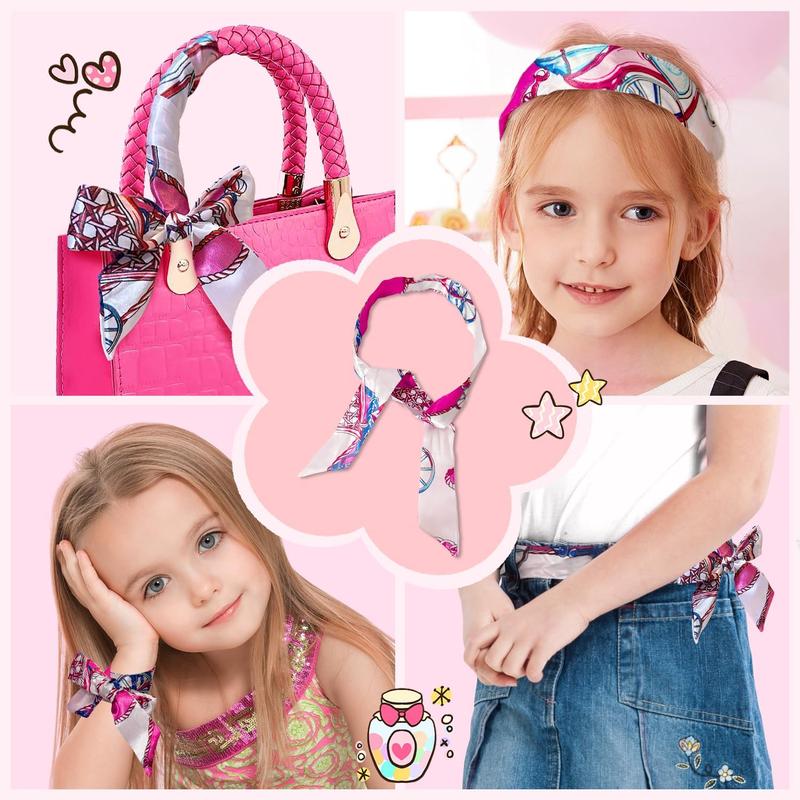 Christmas gift Little Girl Purse with Pretend Makeup for Toddlers, Kids Play Purse Set - Includes Handbag, Pretend Play Headset, Wallet, Phones, Sunglasses, Keys, Credit Cards, Birthday Gift for Girls Age 3+