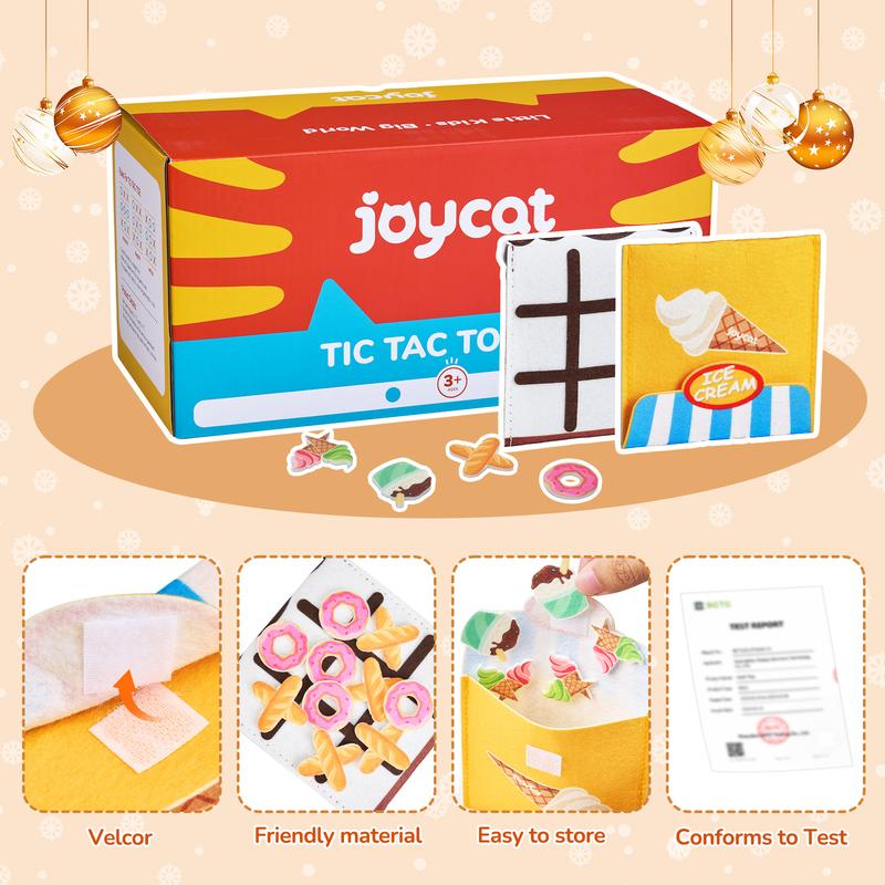 JoyCat Tic Tac Toe Strategic Board Game, Mini Board Game Toy, Birthday Party Favors, Goody Bag, Fun Indoor Game Night Activity, Easy to Store